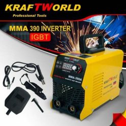 Инверторен Електрожен KraftWorld 390А – Лек и Мощен с Подарък Ръкавици Инверторен Електрожен KraftWorld 390А – Лек и Мощен с Подарък Ръкавици