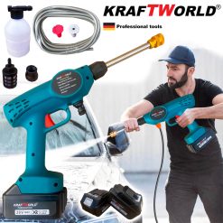 Акумулаторна Водоструйка KraftWorld 36V, 26 бара, с контейнер за препарат Акумулаторна Водоструйка KraftWorld 36V, 26 бара, с контейнер за препарат