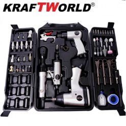 Пневматични инструменти KraftWorld комплект 72 части Пневматични инструменти KraftWorld комплект 72 части