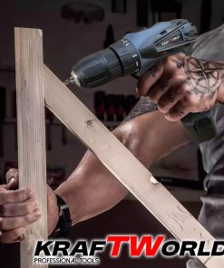 Мощен Акумулаторен Винтоверт KraftWorld 36V с Удължение и Вложки