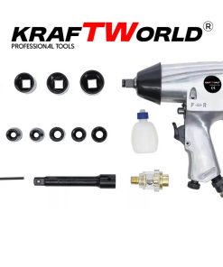 Гайковерт 1/2” 850нм комплект 17 части в куфар KraftWorld