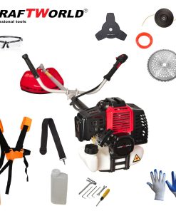 PRO 4,5kW Бензинов Тример за трева KraftWorld 74 куб. +10 ПОДАРЪКА