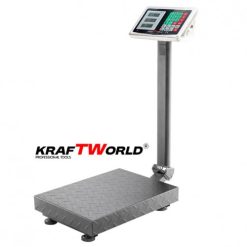 Електронен сгъваем кантар KraftWorld – до 300 кг, платформена везна 45×60 см