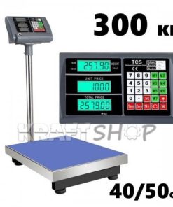 Платформен електронен кантар 300кг везна 40/50см