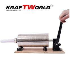 Пълначка за Наденички и Колбаси KraftWorld – Неръждаема Стомана, 4 кг, 3 Фунии
