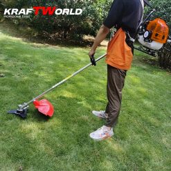 Бензинов тример KraftWorld 74 куб. см с аксесоари + Метална Верижна Глава