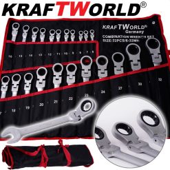 Звездогаечни Ключове KraftWorld – 22 Части – 6-32 мм с Чупещо Рамо Звездогаечни Ключове KraftWorld – 22 Части – 6-32 мм с Чупещо Рамо