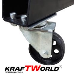 KraftWorld Кран за Двигатели – 2 Тона, Сгъваеми Крака и Регулируемо Рамо