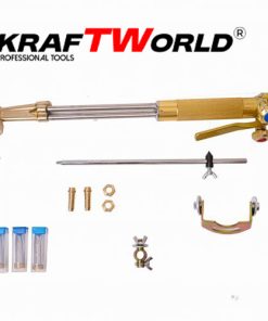 Професионален резак за газокислородно рязане – KRAFTWORLD 440мм с пергел и 4 дюзи