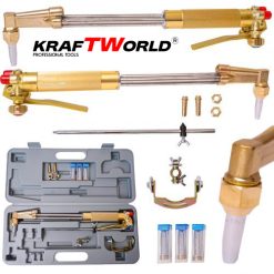 Професионален резак за газокислородно рязане – KRAFTWORLD 440мм с пергел и 4 дюзи