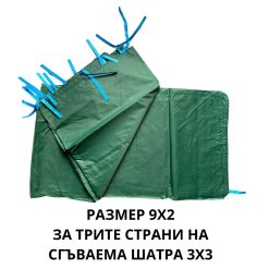 Страница за шатра 3×3 (зелена) 9 метра – Устойчивост на вятър и дъжд