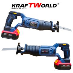 Професионален Акумулаторен Саблен Трион KraftWorld + 3 ножчета