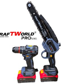 KraftWorld 2в1 Акумулаторен Комплект – Ударен Винтоверт и Мини Резачка с 2 Батерии
