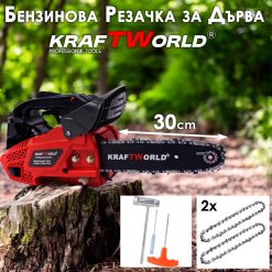Бензинова Мини Резачка за Дърва KraftWorld – Компактна и Мощна Бензинова Мини Резачка за Дърва KraftWorld – Компактна и Мощна