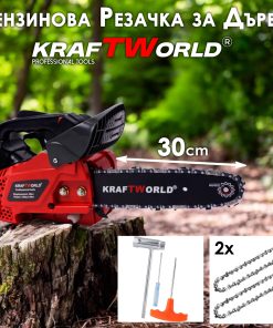 Бензинова Мини Резачка за Дърва KraftWorld – Компактна и Мощна
