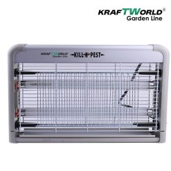 UV Лампа против насекоми KraftWorld 2x20W – Защита от комари до 80 м²