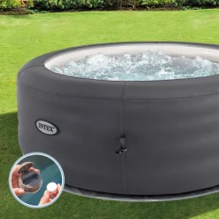 Intex SimpleSpa – Надуваемо Джакузи Ø196 см за 4 души с масажна система и отопление