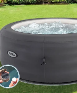 Intex SimpleSpa – Надуваемо Джакузи Ø196 см за 4 души с масажна система и отопление