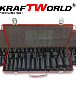 Комплект ударни вложки 35 части KraftWorld – 1/2″, 8–32 мм, шестостенни