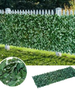 Изкуствена Ограда с Бръшлян 50×300 см – Декоративен Екран за Външна Употреба