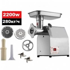 Електрическа месомелачка с редуктор 2200W – Професионална Електрическа месомелачка с редуктор 2200W – Професионална