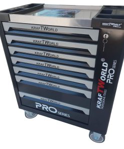 Професионален Шкаф с инструменти KraftWorld PRO 7 Пълни Чекмеджета – 258 Инструмента