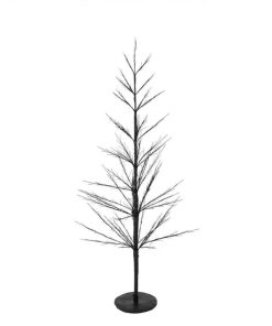 LED Коледно Дърво черно/с 600LED БЯЛА СВ. 150см