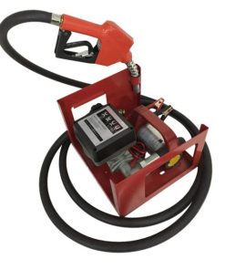 Помпа за гориво 12V – мобилна бензиноколонка с маркучи и бр