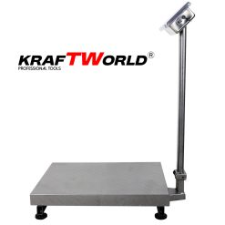 Електронен платформен кантар KraftWorld – до 1 тон, платформа 80×60см