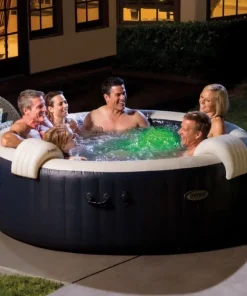 Надуваемо джакузи Intex 28432NP PureSpa™ Plus Navy Bubble Massage за 6 човека