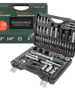 Гедоре с разтегателни тресчотки RockForce 108 части