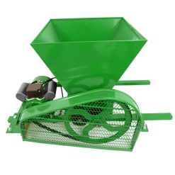 Електрическа гроздомелачка 750W – издръжливи ролки, стоманена вана, 450кг/час