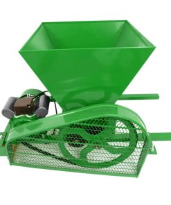 Електрическа гроздомелачка 750W – издръжливи ролки, стоманена вана, 450кг/час