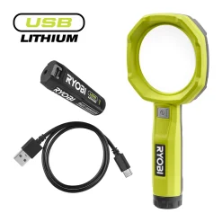 Увеличителна лампа Ryobi 4V с батерия 2.0 Ah и USB кабел