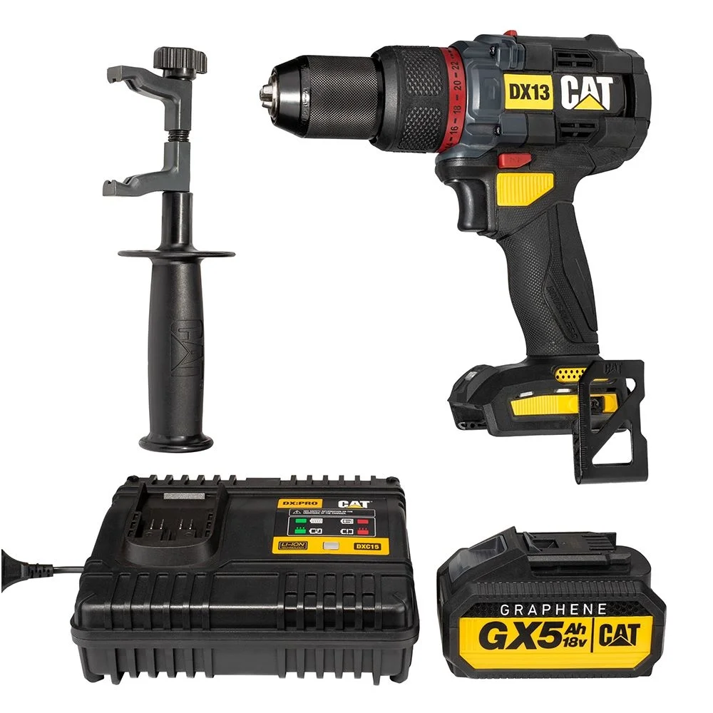 Акумулаторна безчеткова бормашина CAT DX13 18V Li-ion 1х5Ah Акумулаторна безчеткова бормашина CAT DX13 18V Li-ion 1х5Ah