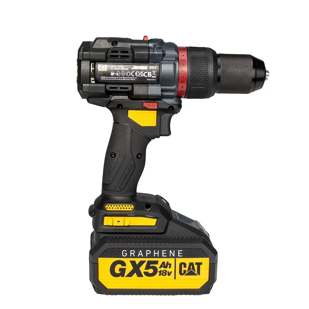 Акумулаторна безчеткова бормашина CAT DX13 18V Li-ion 1х5Ah Акумулаторна безчеткова бормашина CAT DX13 18V Li-ion 1х5Ah