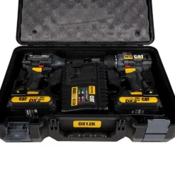 Комплект акумулаторен гайковерт + бормашина CAT DX12K 2х2Ah 18V Li-ion