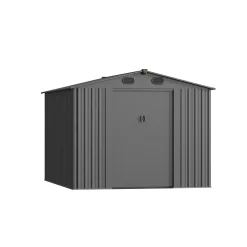 Градински навес къща Metallic Cool Grey 311х246х197см