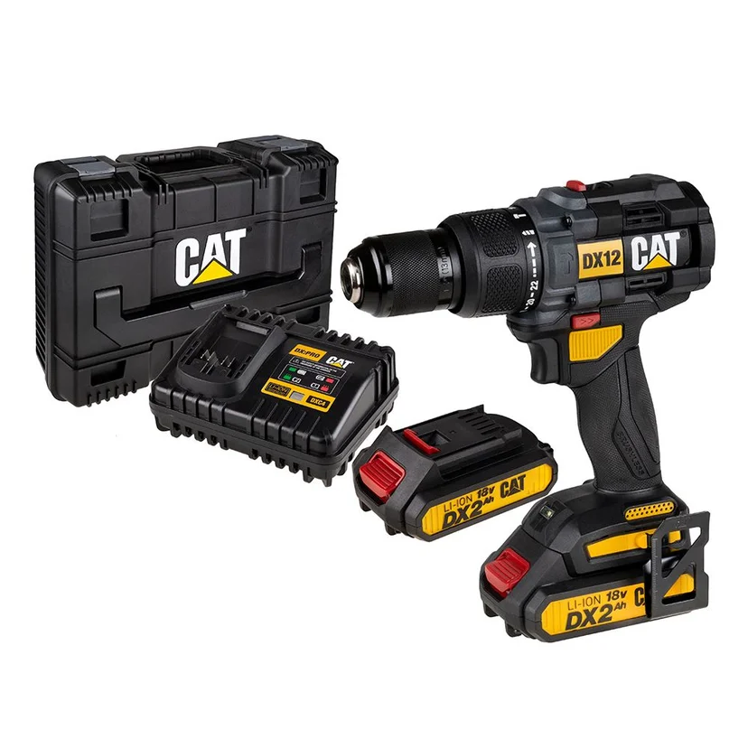 Акумулаторна ударна бормашина CAT DX12 65Nm 18V Li-ion с батерии и зарядно Акумулаторна ударна бормашина CAT DX12 65Nm 18V Li-ion с батерии и зарядно